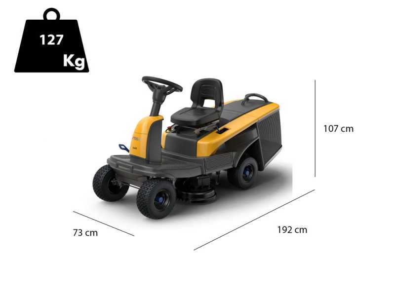 Rider tracteur tondeuse  Stiga SWIFT 372e - Batteries ePower - Largeur de coupe 72 cm