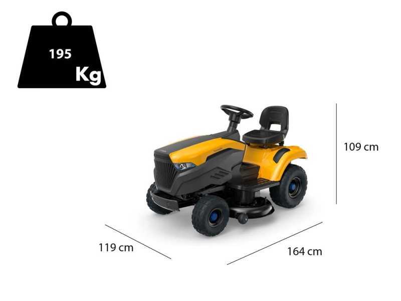 Tracteur tondeuse &agrave; batterie Stiga Tornado 7108e - Moteur &eacute;lectrique &agrave; batterie 48V/64Ah - &eacute;jection lat&eacute;rale