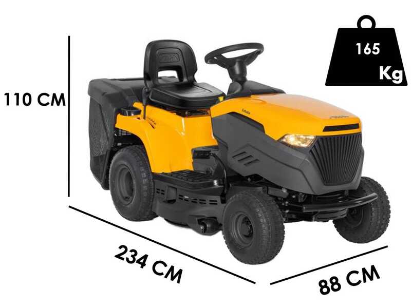 Stiga Estate 384 M - Tracteur tondeuse - Bac de ramassage - Mulching - Moteur ST350