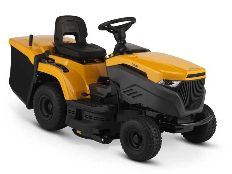 Tracteur tondeuse Stiga Estate 384 - Bac de ramassage de 240 L - Mulching - Transmission hydrostatique