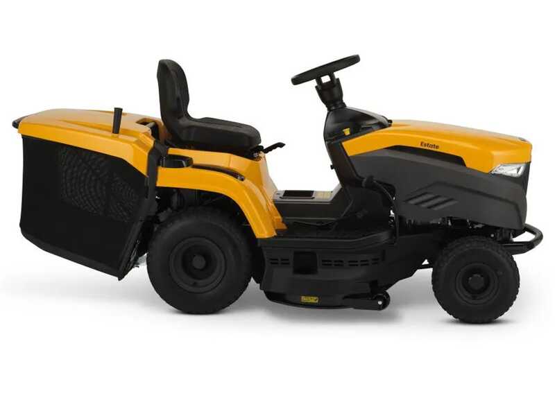 Tracteur tondeuse Stiga Estate 384 - Bac de ramassage de 240 L - Mulching - Transmission hydrostatique