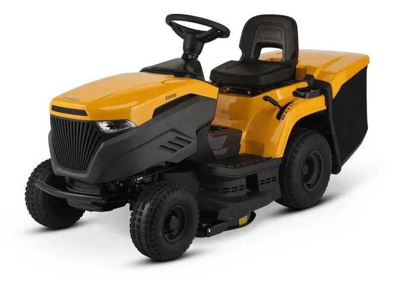 Tracteur tondeuse Stiga Estate 384 - Bac de ramassage de 240 L - Mulching - Transmission hydrostatique