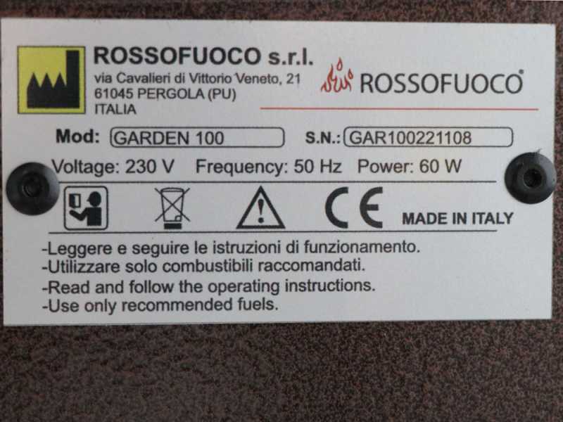 Rossofuoco Garden Plus 100 - Four &agrave; bois d'ext&eacute;rieur