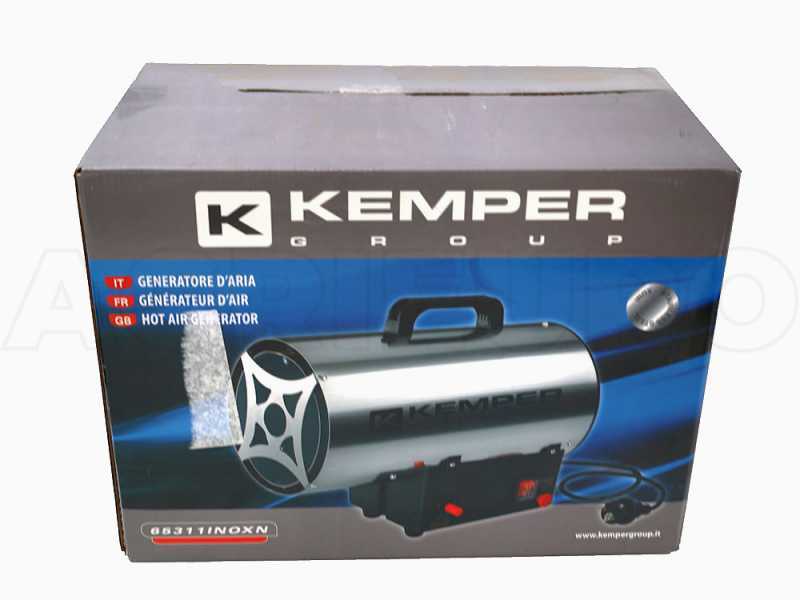 G&eacute;n&eacute;rateur d'air chaud &agrave; gaz Kemper 65311 INOX avec d&eacute;marrage &eacute;lectrique