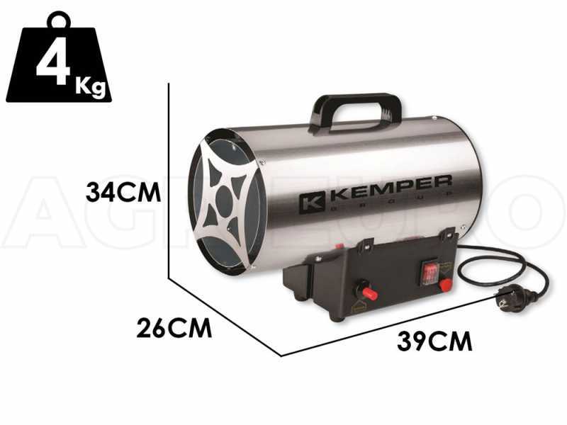 G&eacute;n&eacute;rateur d'air chaud &agrave; gaz Kemper 65311 INOX avec d&eacute;marrage &eacute;lectrique