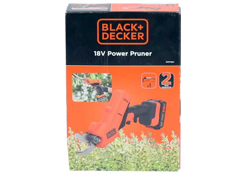 S&eacute;cateur de taille &agrave; batterie Black &amp; Decker BCPP18D1-QW - Taille 25 mm - Batterie de 18 V- 2.0 Ah