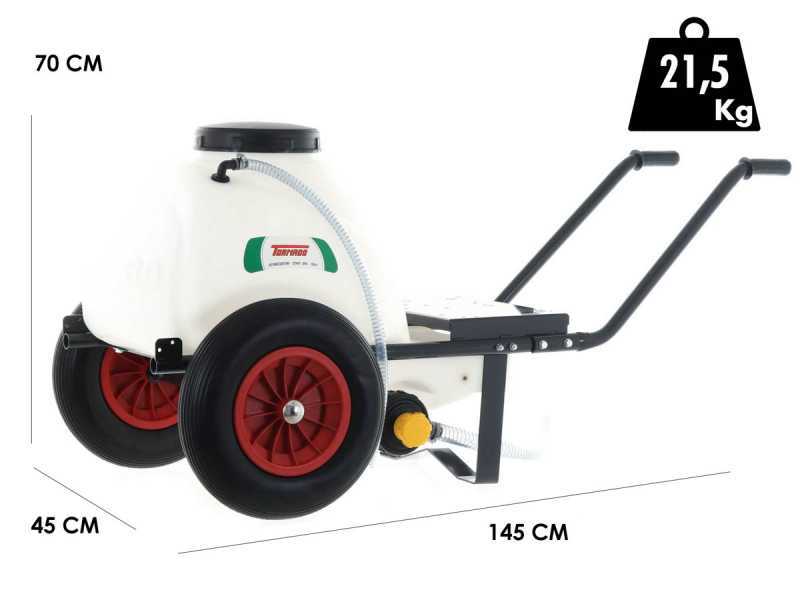 Chariot de pulv&eacute;risation avec cuve 80 L &ndash; motopompe applicable