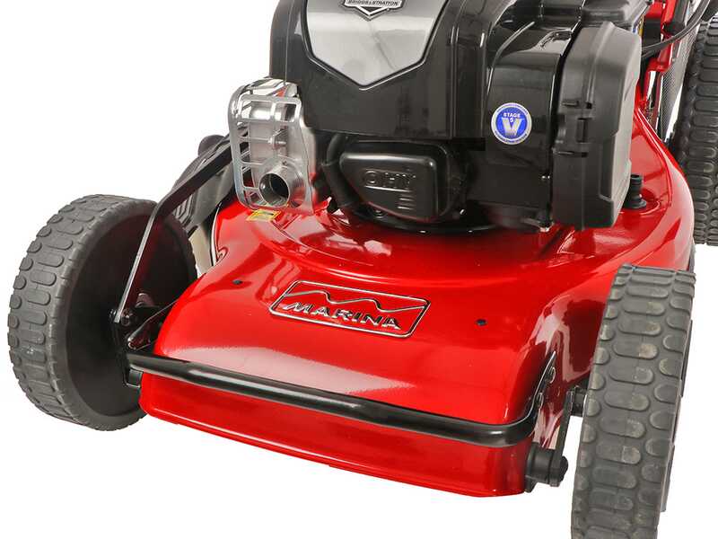 Marina Systems AGRI 46 SB BS675E - Tondeuse &agrave; gazon thermique tract&eacute;e - 4EN1 - Briggs &amp; Stratton 675 EXI
