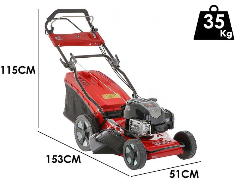 Marina Systems AGRI 46 SB BS675E - Tondeuse &agrave; gazon thermique tract&eacute;e - 4EN1 - Briggs &amp; Stratton 675 EXI