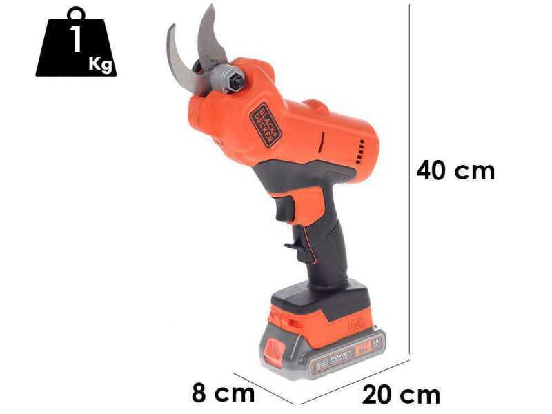 S&eacute;cateur de taille &agrave; batterie Black &amp; Decker BCPP18D1-QW - Taille 25 mm- SANS BATTERIE NI CHARGEUR DE BATTERIE