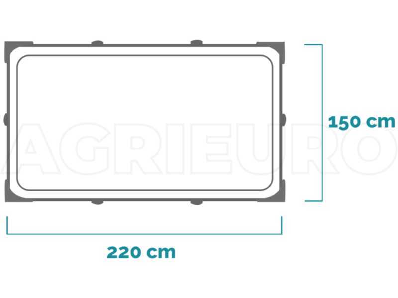 Intex Rectangular Frame 28270NP - 220x150x60 cm - Piscine