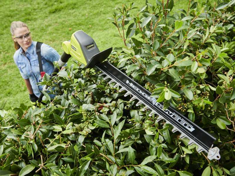 Taille-haies &agrave; batterie sur perche de rallonge RYOBI RY36PHT50A-0 36V - lame de 50cm - SANS BATTERIE NI CHARGEUR