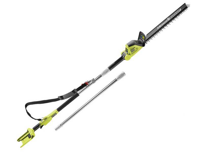 Taille-haies &agrave; batterie sur perche de rallonge RYOBI RY36PHT50A-0 36V - lame de 50cm - SANS BATTERIE NI CHARGEUR