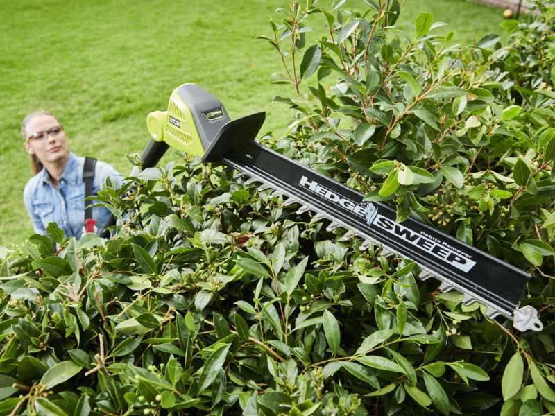 Taille-haies &agrave; batterie sur perche de rallonge RYOBI RY36PHT50A-0 36V - lame de 50cm - SANS BATTERIE NI CHARGEUR