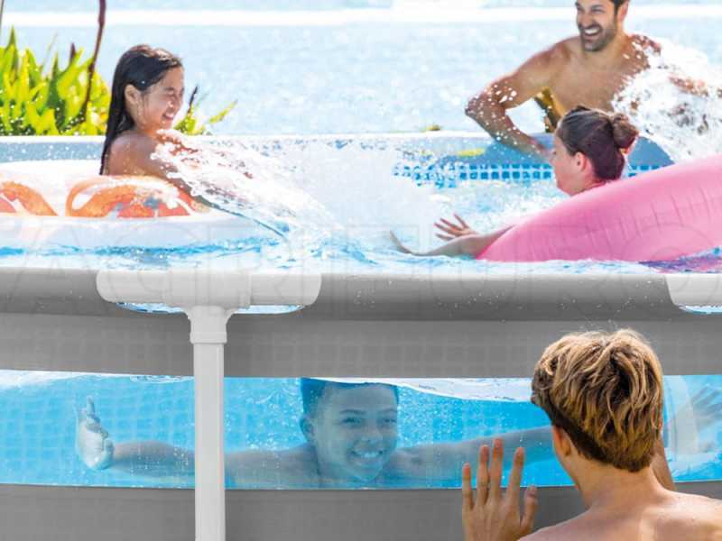 Intex Prisma Frame Clearview 26722NP - &Oslash;427x107 cm - Piscine Ronde