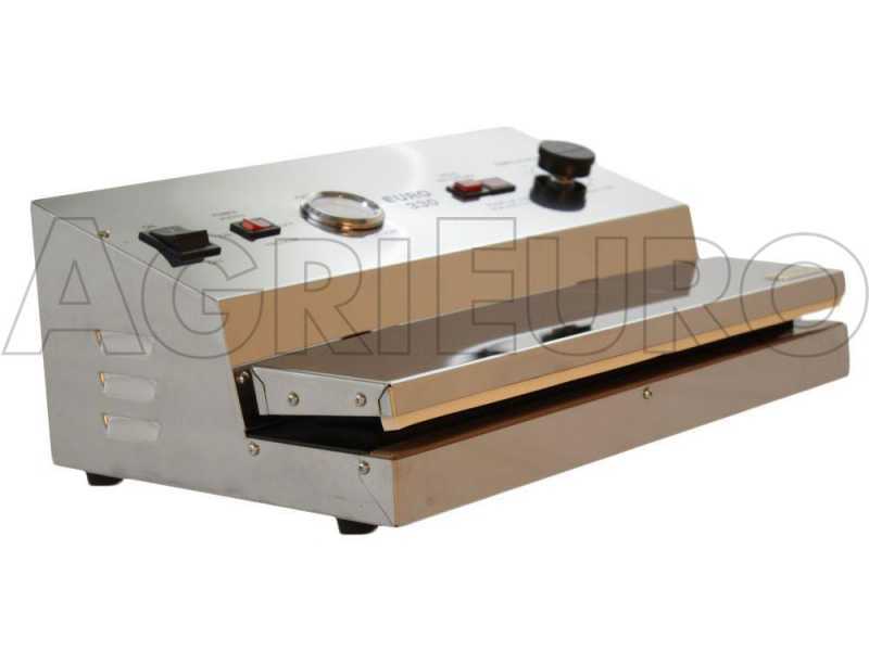 Machine sous vide manuelle en acier Euro 330 INOX - Barre de soudure 33 cm