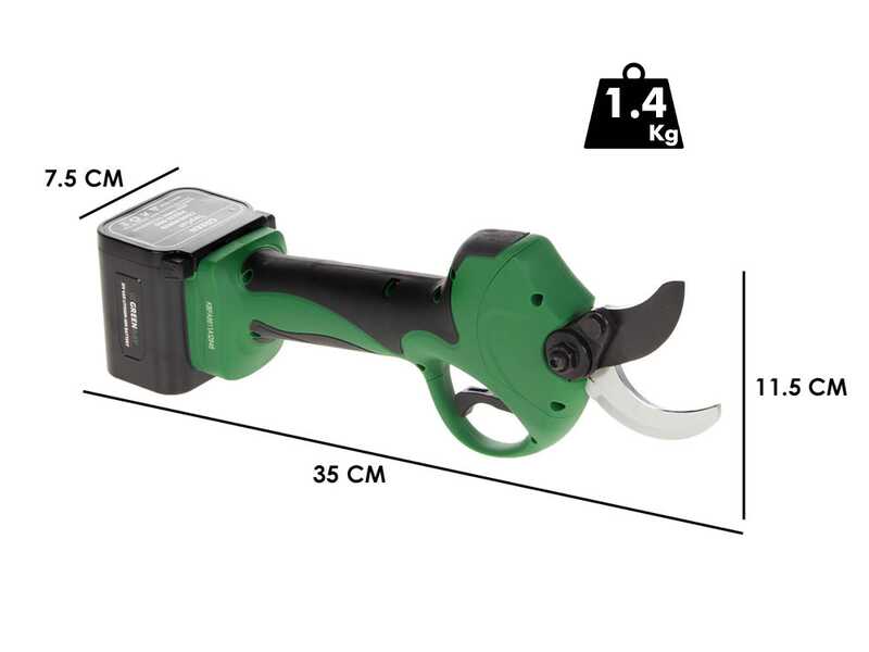 GreenBay TopCut 40 - S&eacute;cateur &eacute;lectrique de taille - 2x 21V 4Ah