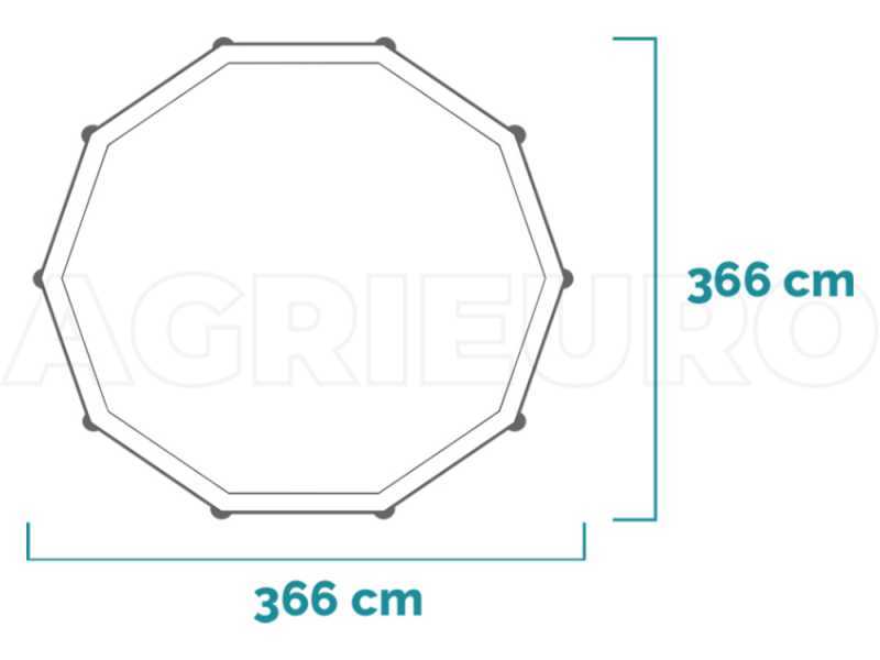Intex Prisma Frame 26712NP - &Oslash;366x76 cm - Piscine Ronde + &Eacute;purateur &agrave; cartouche
