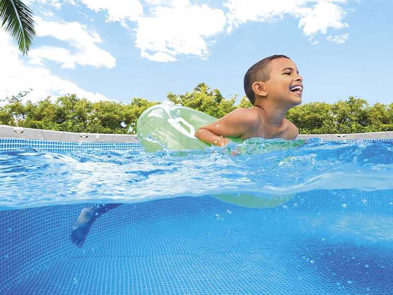 Intex Prisma Frame 26716NP - &Oslash;366x99 cm - Piscine Ronde + &Eacute;purateur &agrave; cartouche + &Eacute;chelle