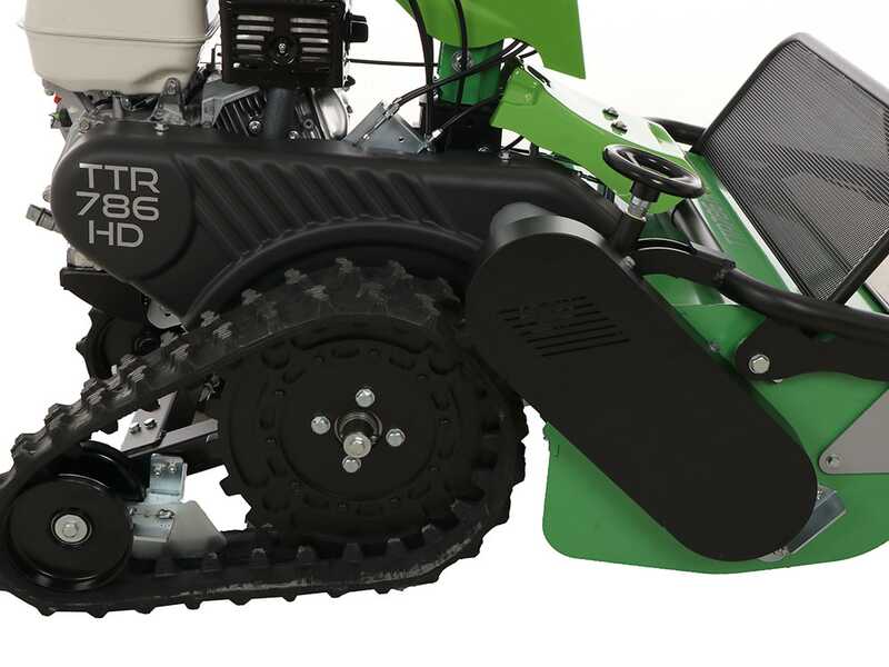 Lampacrescia MGM TTR786HD - Tondeuse d&eacute;broussailleuse &agrave; couteaux - Sur chenilles - Honda GX270