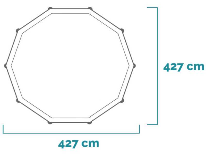 Intex Prisma Frame 26720NP - &Oslash;427x107 cm - Piscine Ronde