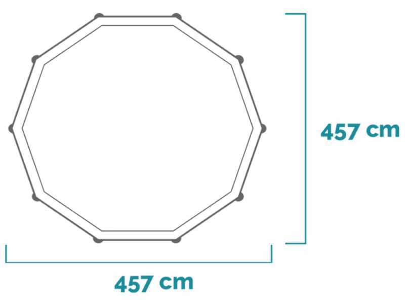 Intex Prisma Frame 26724NP - &Oslash;457x107 cm - Piscine Ronde