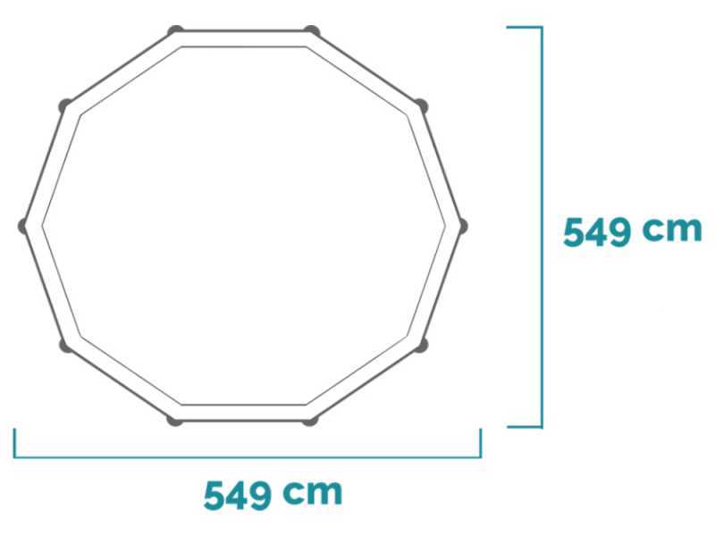 Intex Prisma Frame 26732NP - &Oslash;549x122 cm - Piscine ronde