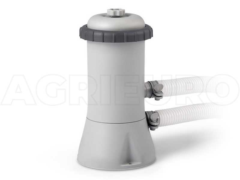 Intex Prisma Frame Chevron 26780NP - Piscine hors-sol + &Eacute;purateur &agrave; cartouche et &Eacute;chelle