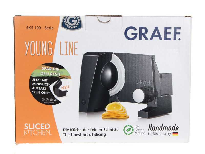 Trancheuse avec lame de 170 mm GRAEF SKS 100 TWIN Noire - 2 lames offertes