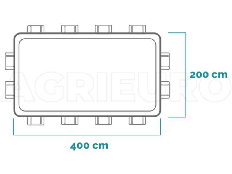 Intex Prisma Frame 26790NP - 400x200x122 cm - Piscine hors-sol + &Eacute;purateur et  &eacute;chelle