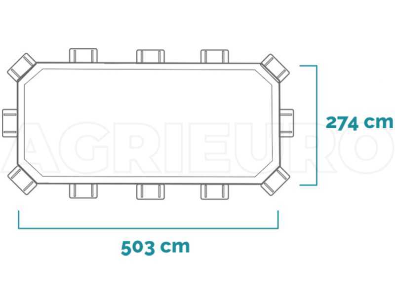 Intex Prisma Frame 26796NP - 503x274x122 cm - Piscine Ovale