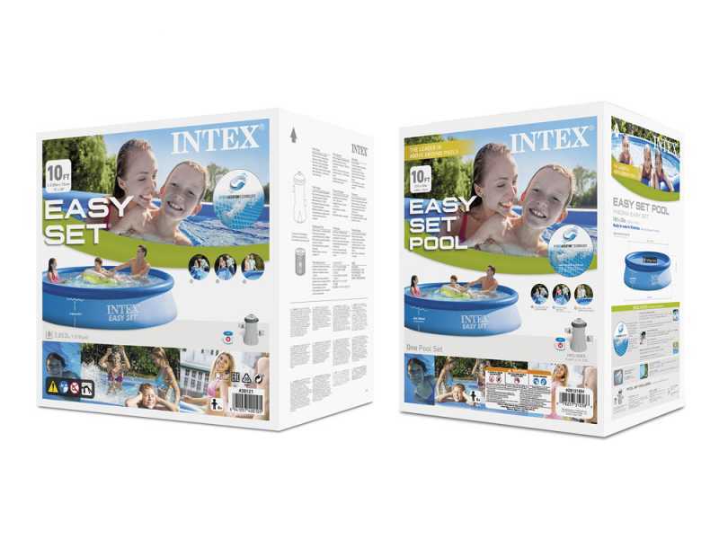 Intex Easy Set 28108NP - &Oslash;244x61 cm - Piscine gonflable + Pompe filtre
