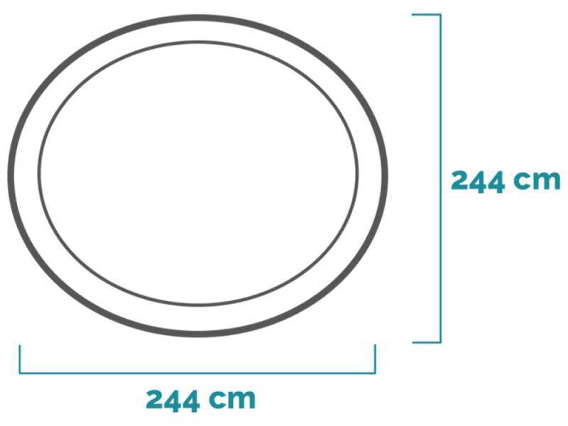 Intex Easy Set 28108NP - &Oslash;244x61 cm - Piscine gonflable + Pompe filtre