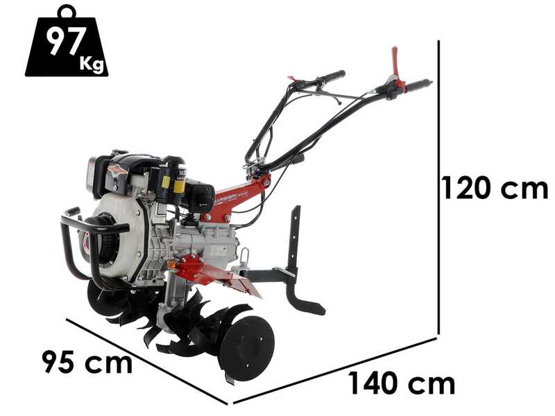 Barbieri B/100NT KD - Motobineuse diesel 6 CV - Moteur kama KD70 296cc