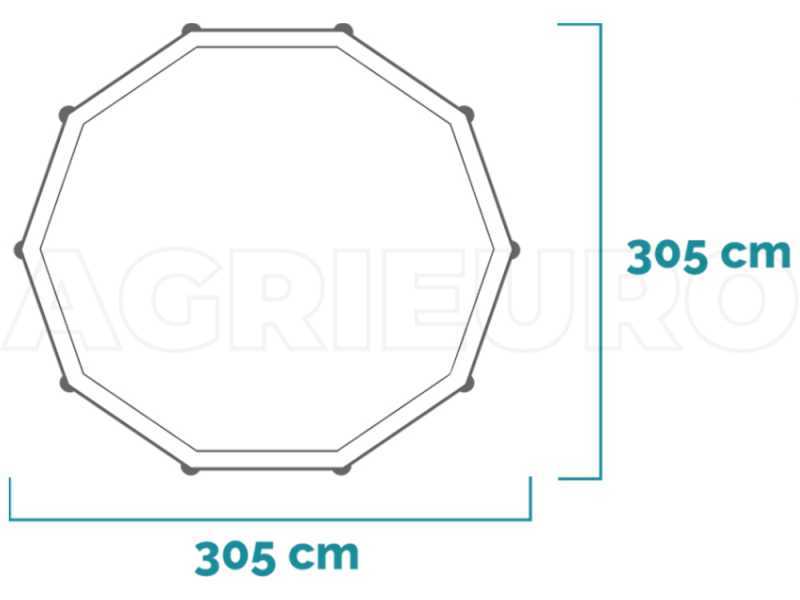 Intex Metal Frame 28202NP - Piscine ronde + &Eacute;purateur &agrave; cartouche