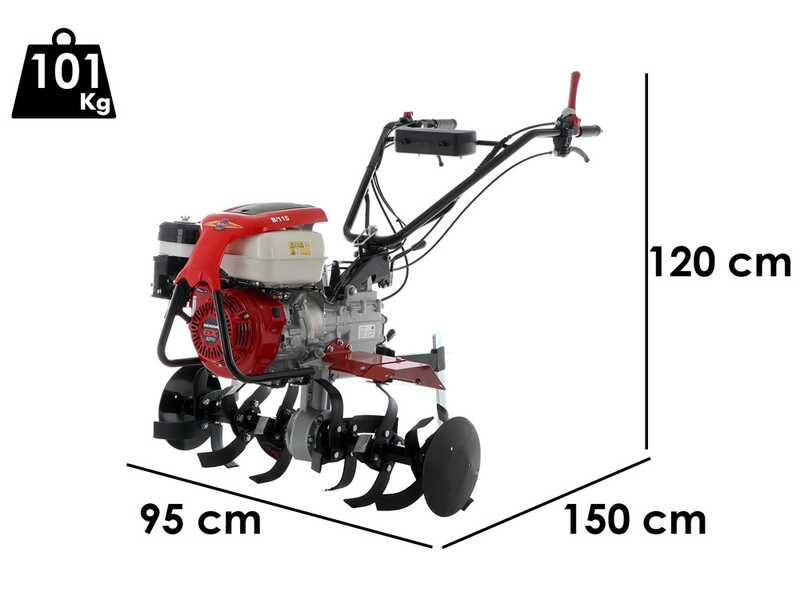 Barbieri B/115 Motobineuse  &agrave; essence 9 CV - Moteur Honda GX270
