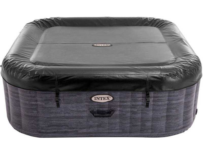 Intex Carr&eacute;e Greystone Deluxe 28452EX - Piscine hydromassage spa