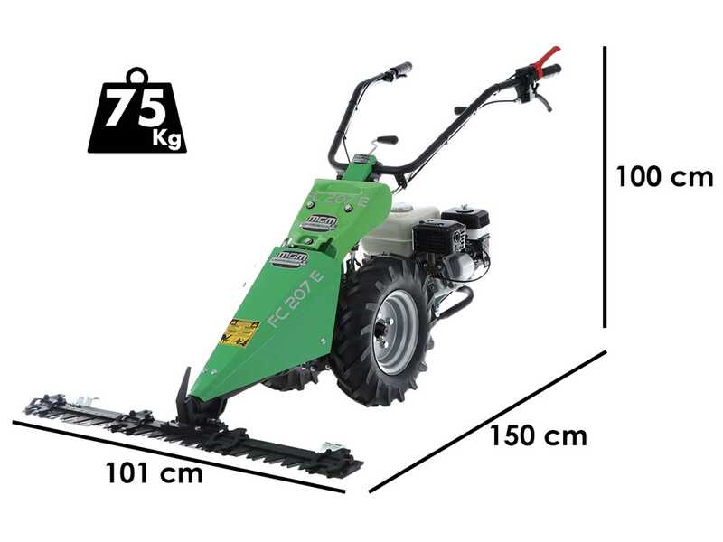Lampacrescia MGM FC 207 E - Motofaucheuse multifonction - Honda GX160
