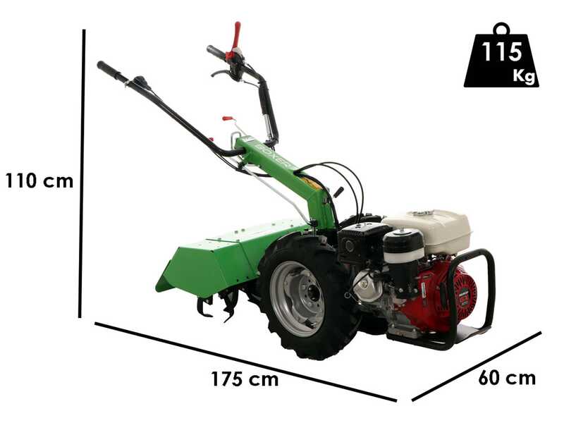 Lampacrescia MGM Boxer - Motoculteur &agrave; essence - Honda GX270 - 9 CV