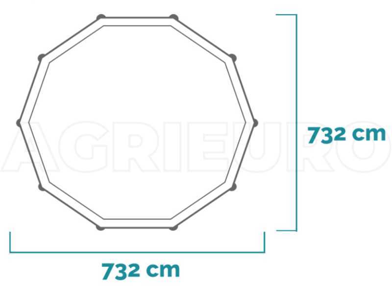 Intex Ultra XTR Frame 26340NP - &Oslash;732x132 cm - Piscine Ronde
