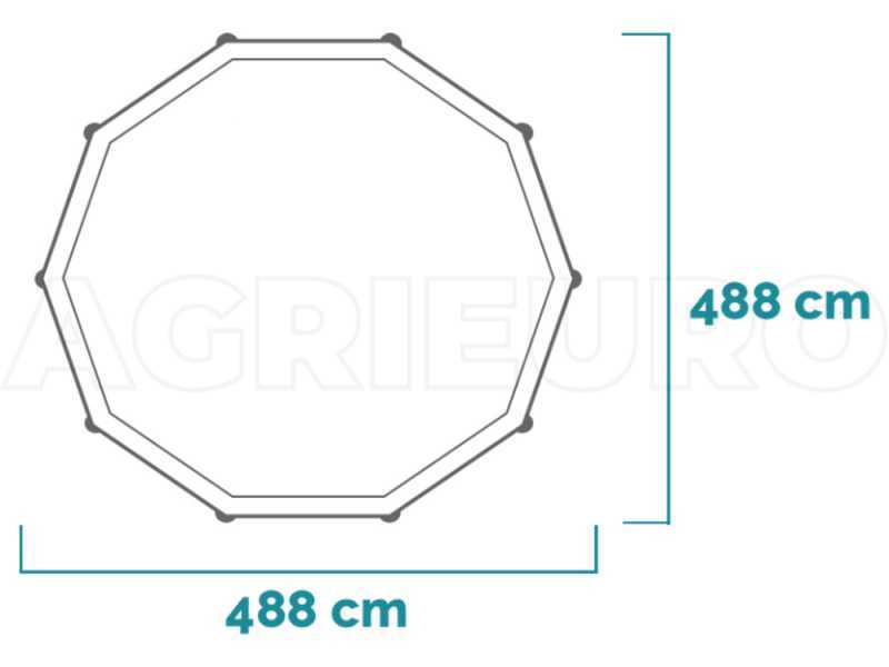 Intex Ultra XTR Frame 26326NP - &Oslash;488x122 cm - Piscine Ronde