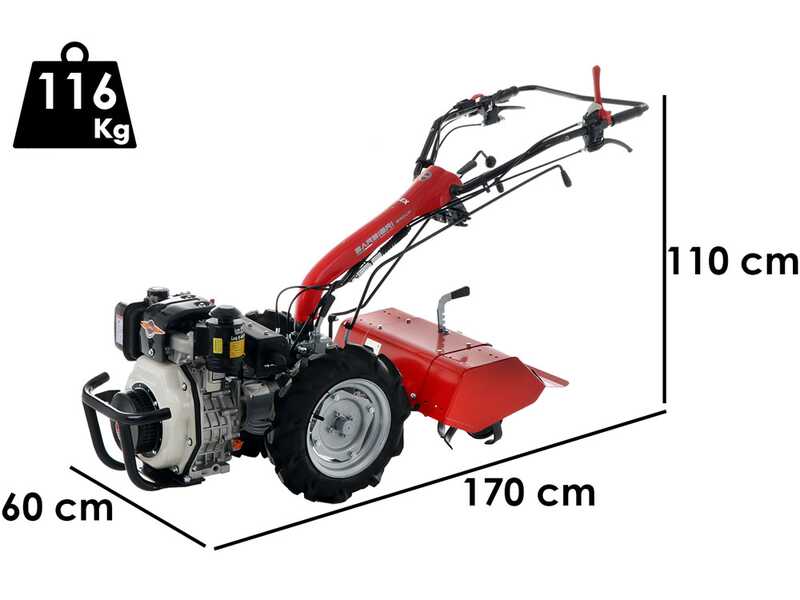 Barbieri Flex 3+2 - Motoculteur Diesel  - Karma KM178F - 6 CV