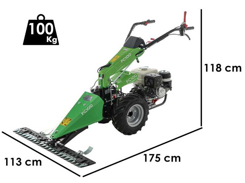 Motofaucheuse multifonction Lampacrescia MGM FC 100 - Honda GX270