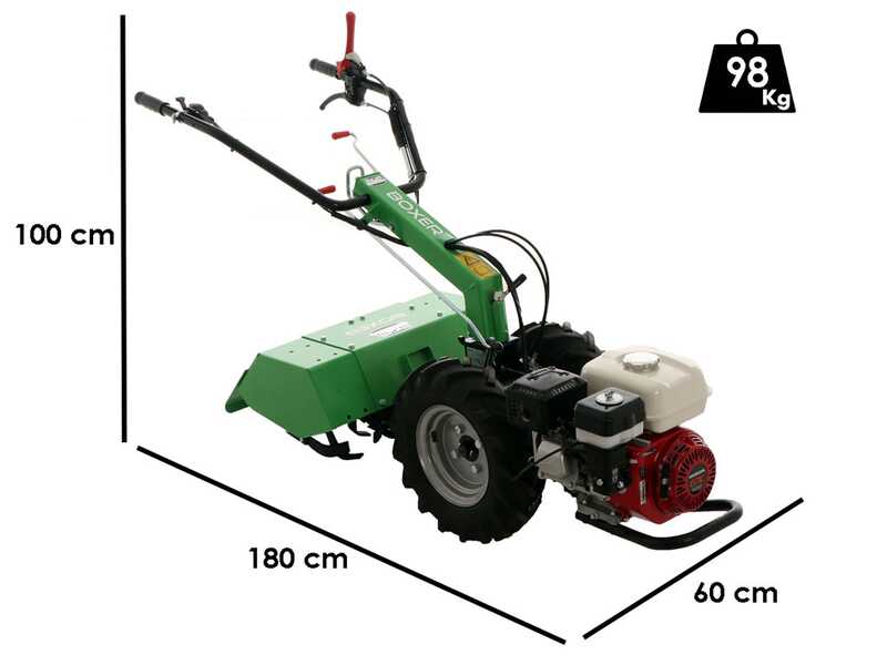 Lampacrescia MGM Boxer Light - Motoculteur &agrave; essence - Honda GX200 - 7 CV
