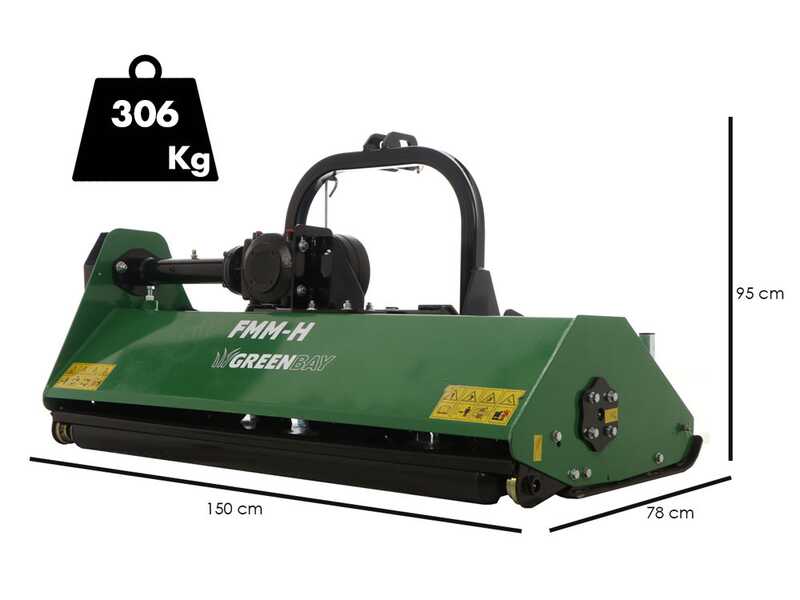 Greenbay FMM 175 - Broyeur agricole pour tracteur - S&eacute;rie m&eacute;dium