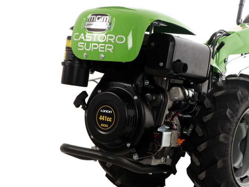 Motoculteur diesel Lampacrescia MGM Castoro Super - Moteur Loncin - D&eacute;marrage &eacute;lectrique