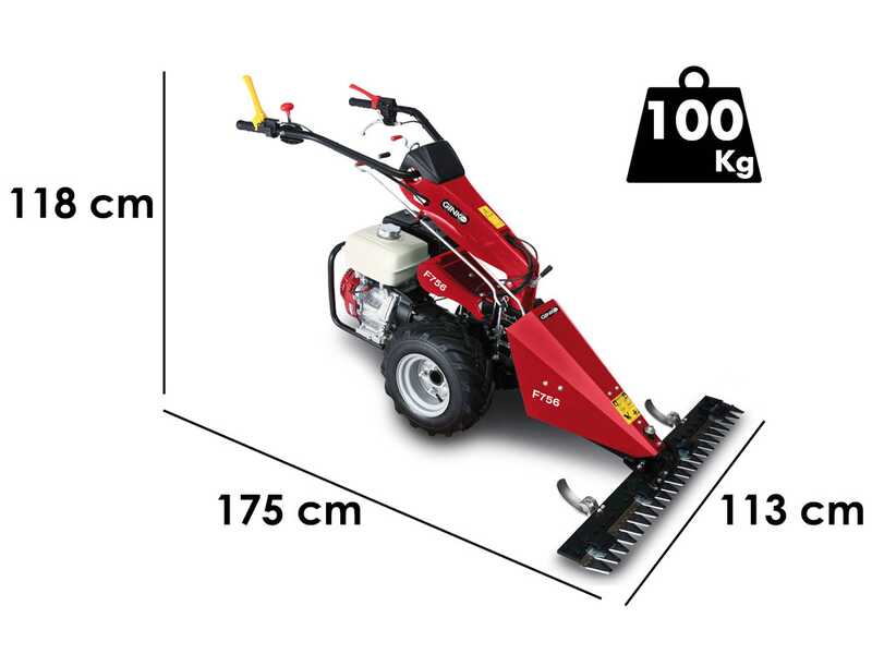 Motofaucheuse multifonction Ginko MGM FC 756 - Honda GX270