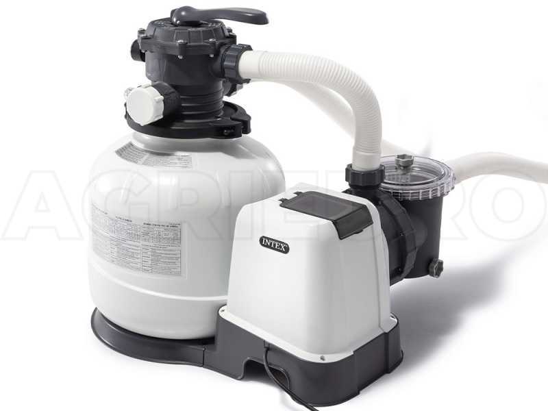 Pompe filtre &agrave; sable Intex 26648 - D&eacute;bit d'eau 10.500 L/h - 450W