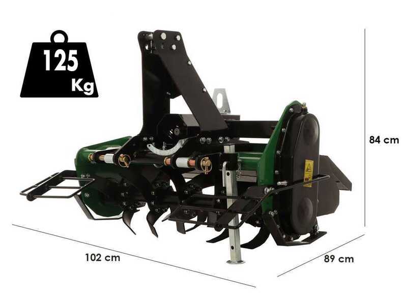GreenBay TL 85 - Fraise agricole pour tracteur s&eacute;rie l&eacute;g&egrave;re - Attelage fixe