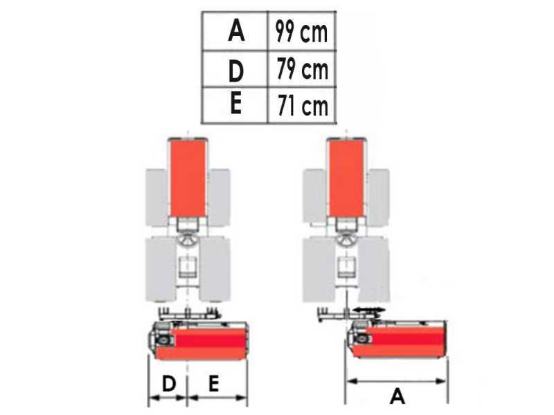Premium Line CE 138 - Broyeur d'herbe pour tracteur - S&eacute;rie m&eacute;dium/l&eacute;g&egrave;re - D&eacute;placement manuel